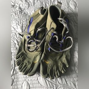 Vibram Olive and Purple Athletic Shoes